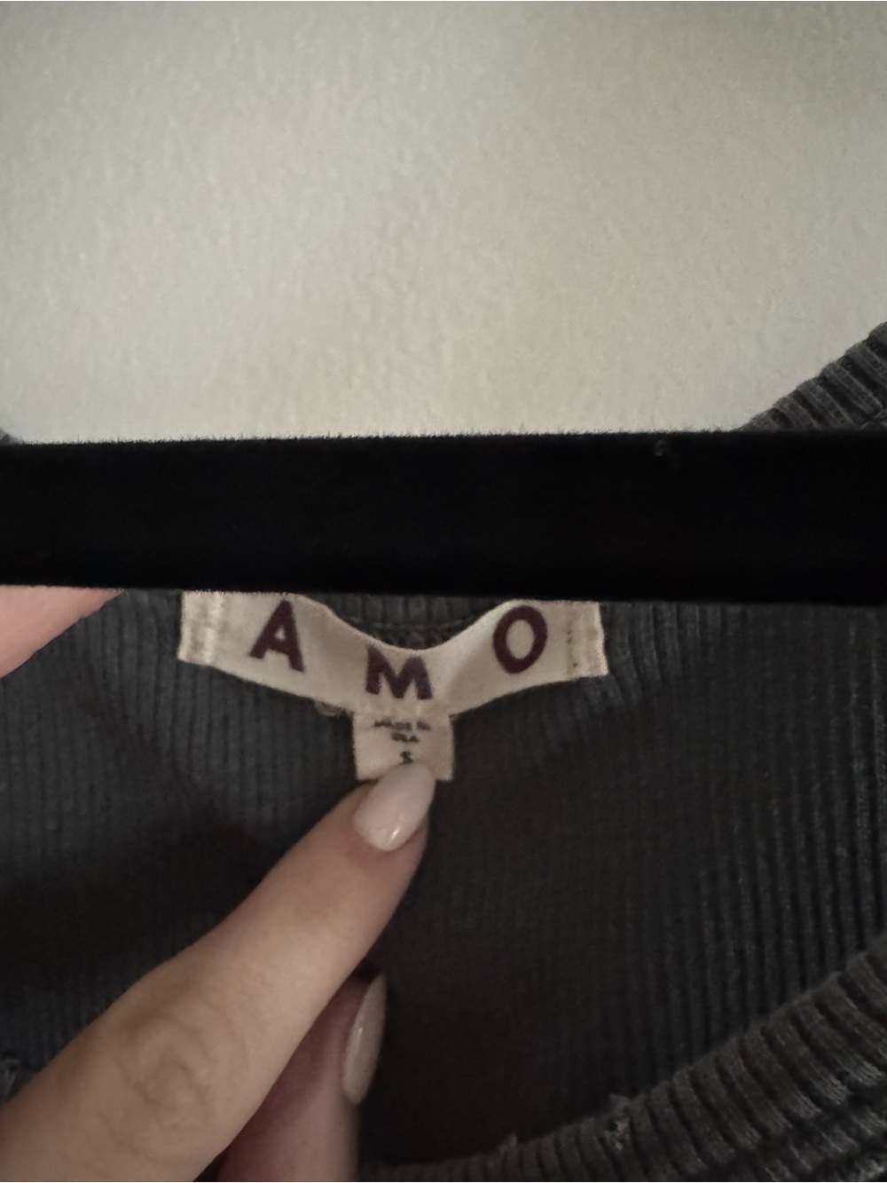 AMO Ribbed Tank - S - Picture 2 of 5